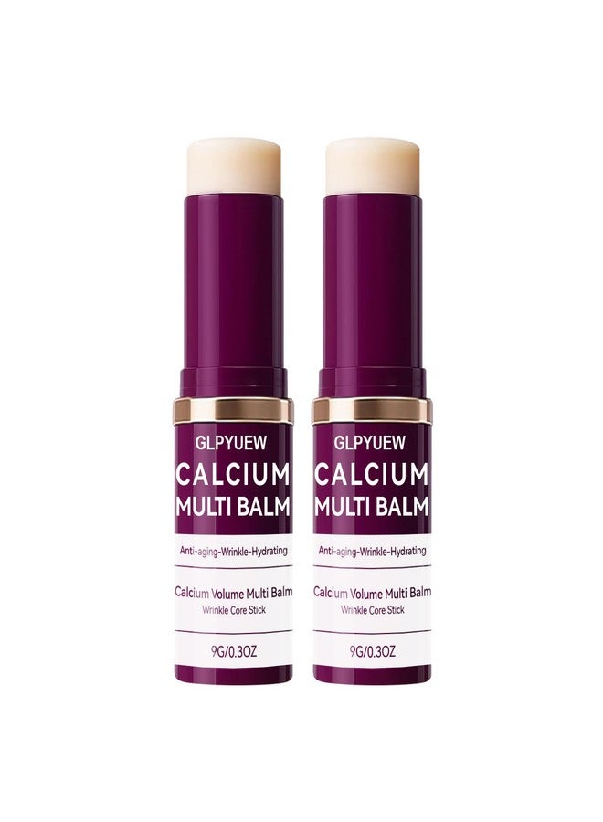 GLPYUEW Cemenrete Calcium Multi Balm, Korean Collagen Moisturing Stick,Calcium Volume Multi Balm, Wrinkle Core Stick, cemenrete calcium multi balm anti-aging, sagging, wrinkles (Pack of 2) - Image 1